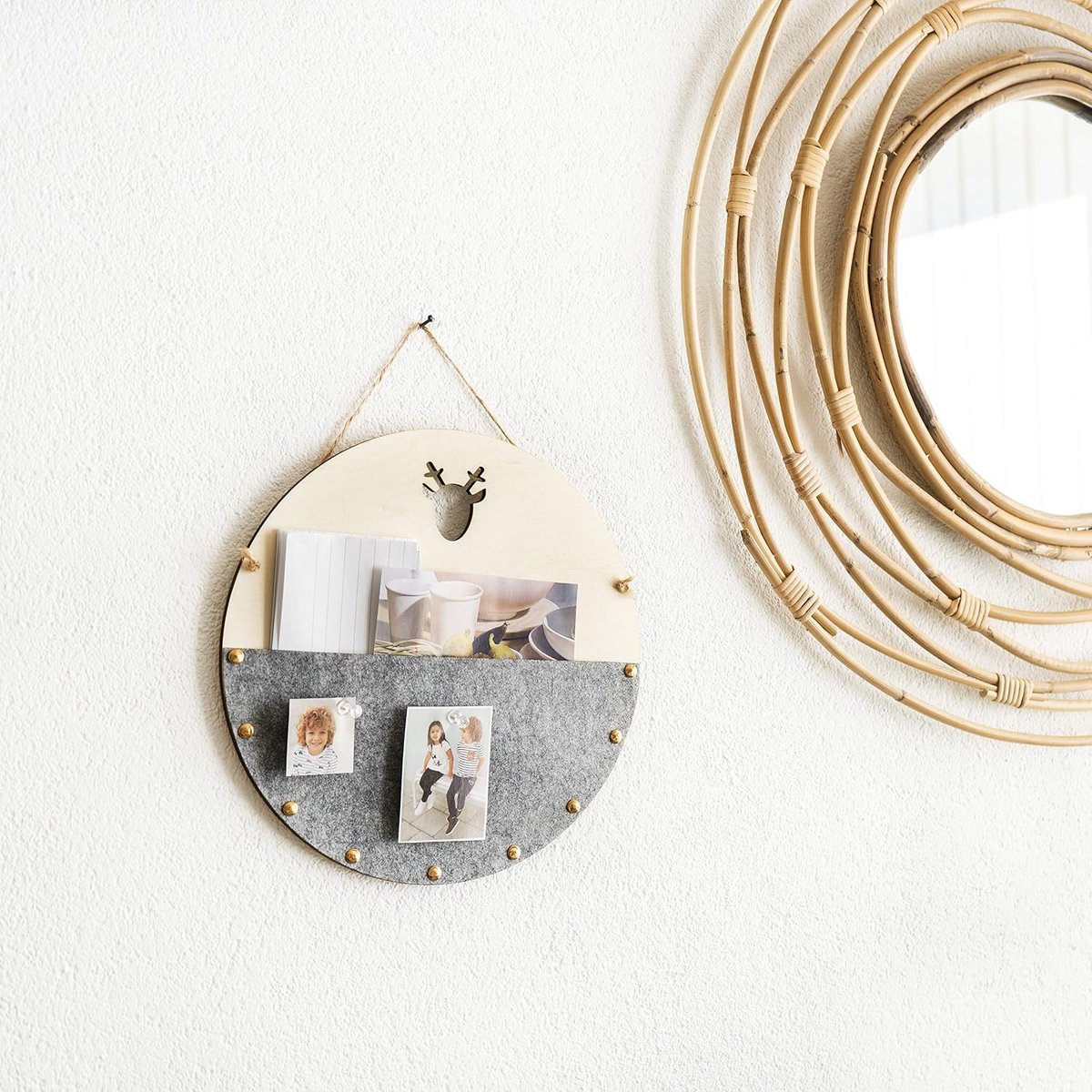 Memobord/Wandborden/Planborden/Wand organizer - Grijs