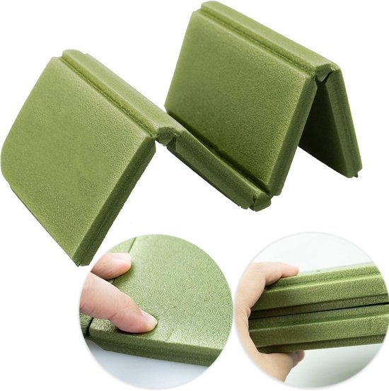2 Stks Zwart+Legergroen Opvouwbare Schuimmat Opvouwbare Seat Mat met 2 Zakjes Draagbare Waterdichte Seat Pad Wandelen Seat Pad voor Outdoor Wandelen Camping Picknick Park — afbeelding 3