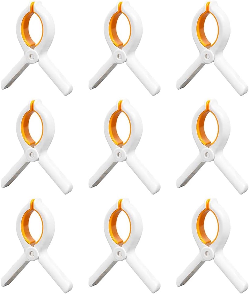 9 stuks antislip handdoekknijpers - zonnebank handdoekknijpers, plastic handdoekclips, grote wasknijpers met sterke grip voor strand, zwembadstoelen, wasgoed, ligstoelen en ligbedden