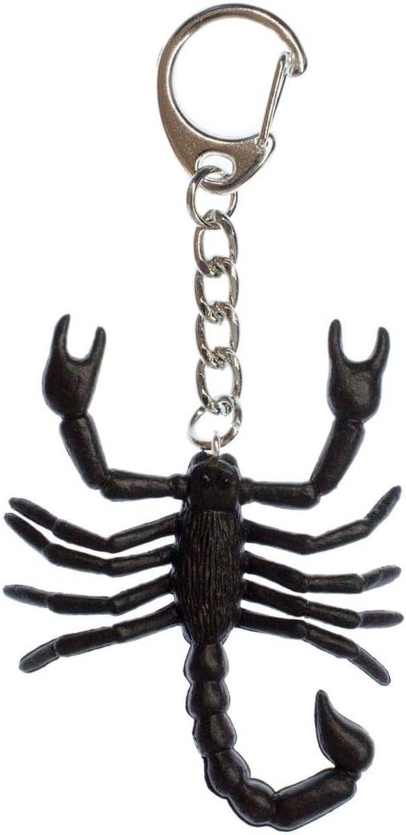 Schorpioen Sleutelhanger, sterrenbeeld, Halloween, zwart, handgemaakt modesieraad, hanger, sleutelring, sleutelring