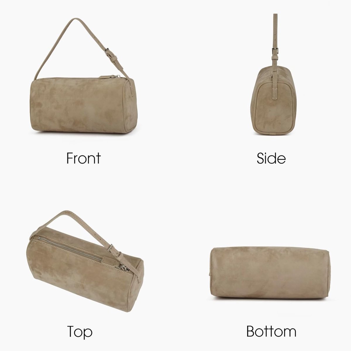 Hoogwaardig suède lederen crossbody tasjes voor vrouwen, kleine schoudertas met verstelbare riem, crossbody hobo tas