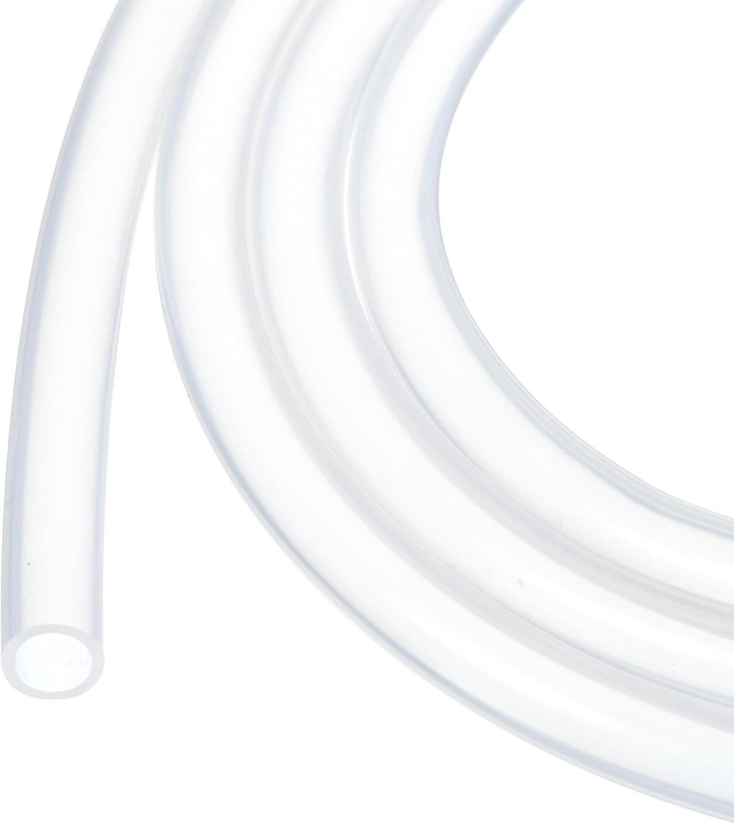 2m Siliconen Slang 6mm ID 8mm OD Heldere Industriële Kunststof Slangen Pure Siliconen Slangen voor Pomp Sifonering Drainage Irrigatie Brouwen, 1/4"