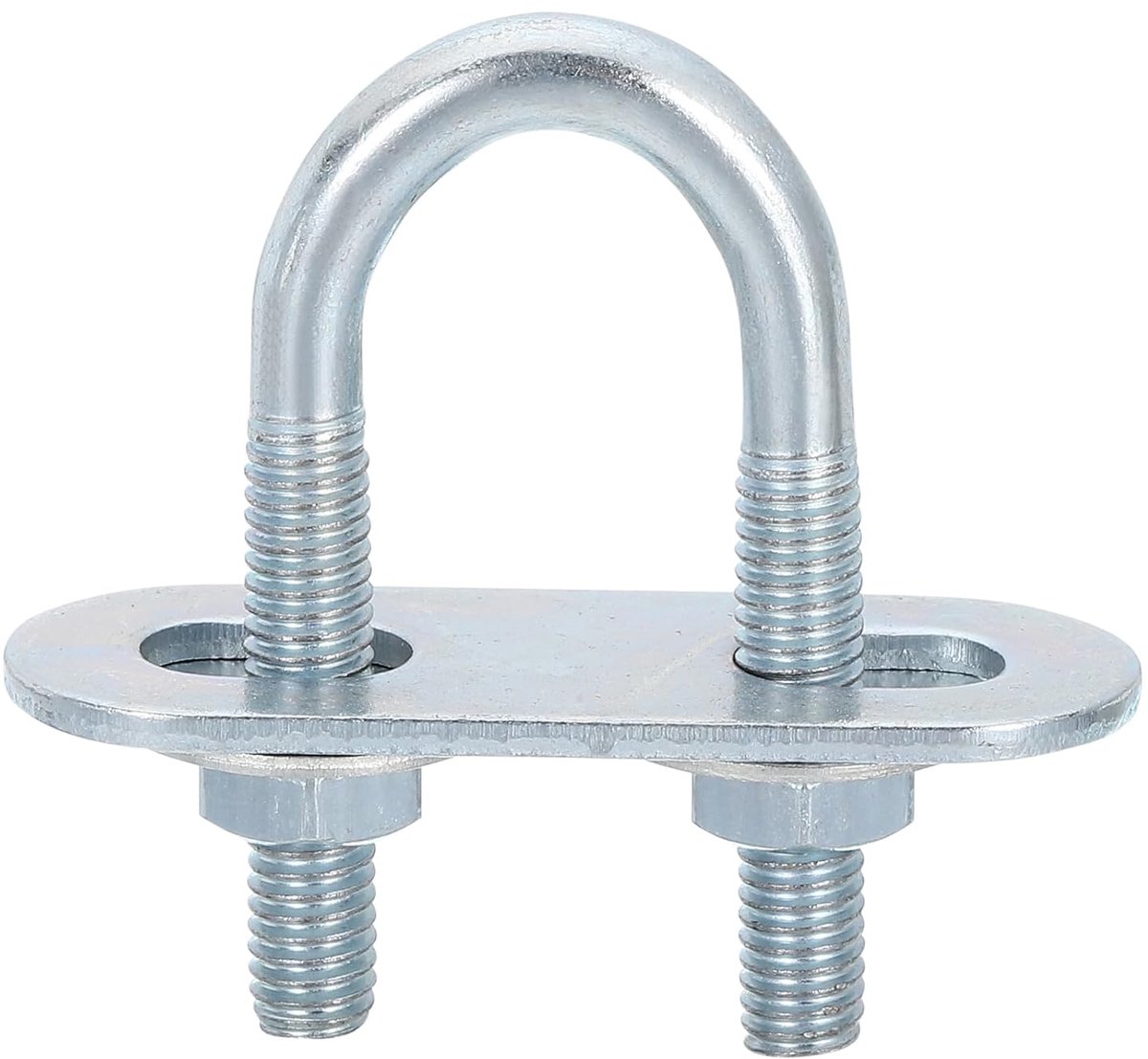 U-bouten, 1 set 16 mm binnenbreedte 46 mm lengte M6 U-bouten van verzinkt koolstofstaal met moeren en platen, voor bootaanhangers
