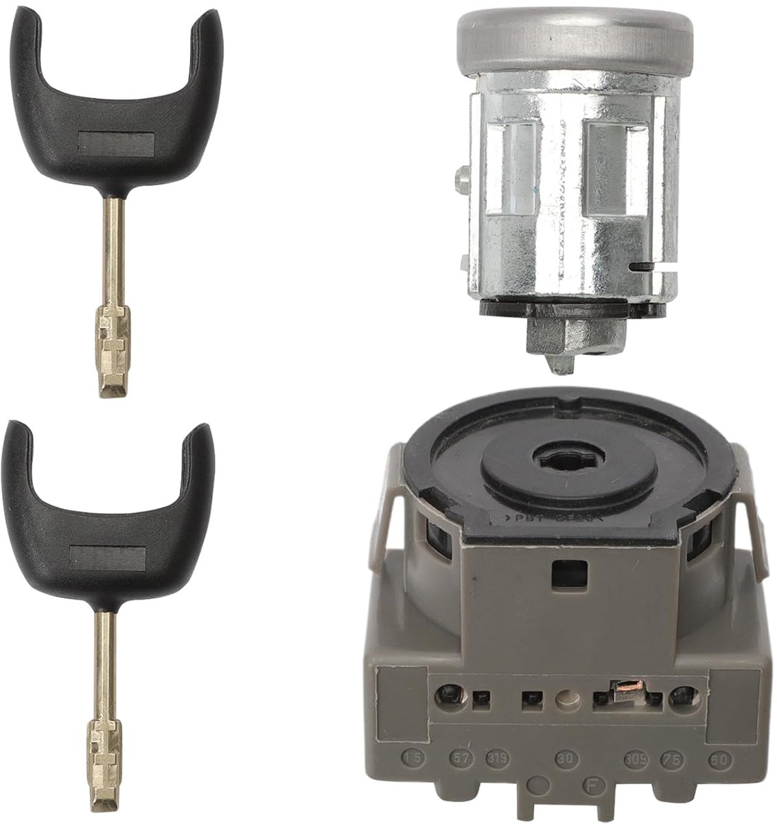 Barrel Lock contactslot voor Fiesta MK5 Focus MK1 Fusion Mondeo MK3 Transit Connect Transit MK6 cilinderslot met 2 sleutels