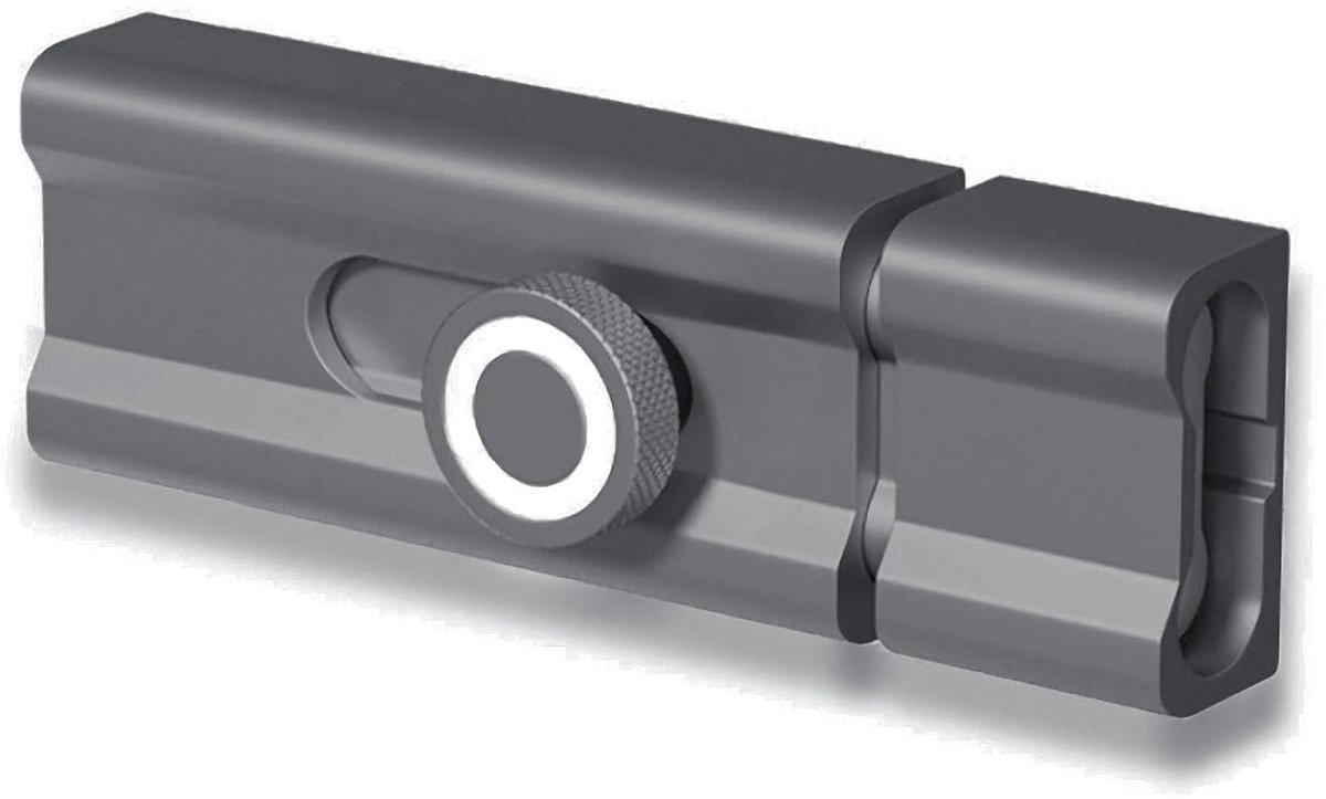 Sloten 100 mm aluminiumlegering schuifbout vergrendeling lijm gemonteerde schuifsloten huisveiligheid deurslot voor hout, metaal, glas en meer (grijs)