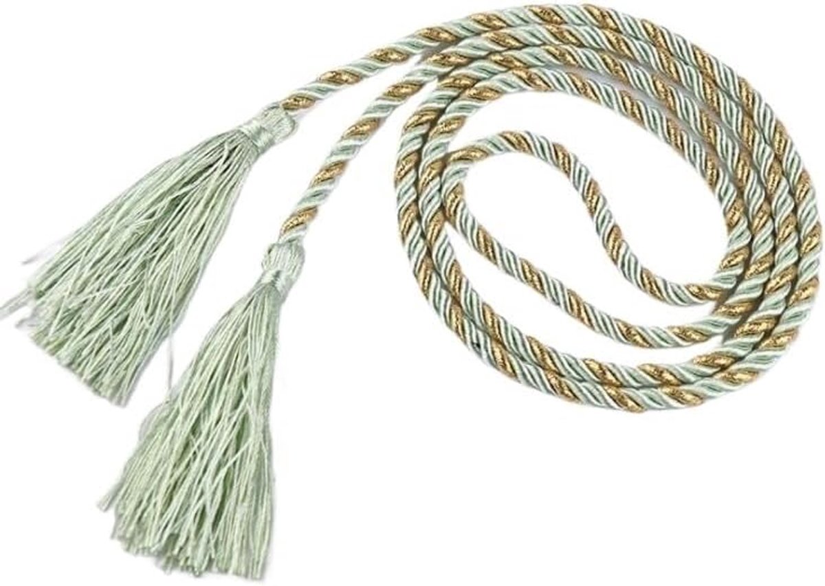 Accessoires kwastje voor gordijn, borstels, gordijntouw, decoratieve riemen, gordijnhouder hanger (groen)