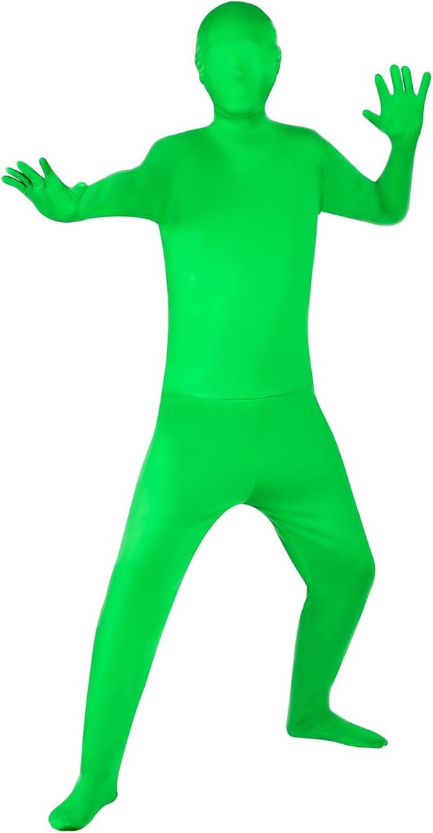 kostuum volwassen verdwijnende bodysuit bodysuits kostuum heren Halloween-kostuum rekbaar heimelijk pak outfit voor verkleedpartij fotografie achtergrond podium (groen)