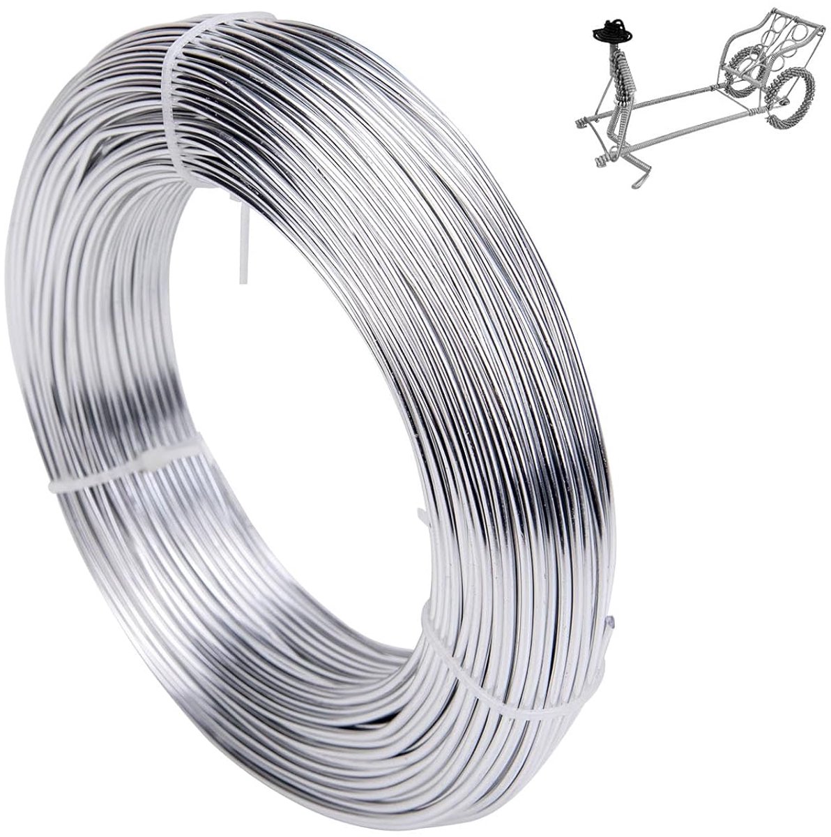 Draad, aluminiumdraad, sieradendraad, draad voor knutselen, aluminiumdraad, aluminium knutseldraad, bindedraad modelleerddraad voor decoratieve onderdelen, DIY-sculpturen