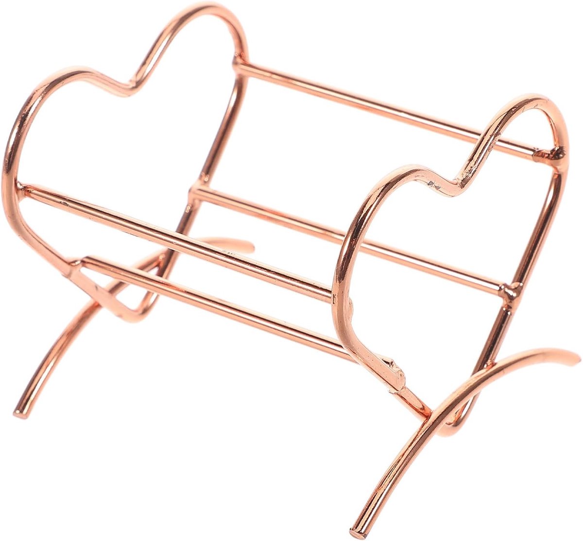 minkissy Hartvormige make-upsponshouder, compacte beauty-spons-organizer voor cosmetica-accessoires en poederkwasten