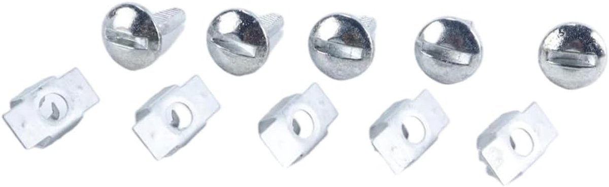 5 sets aluminium clips voor vervanging van de onder de motorbak, compatibel met Peugeot-Citroen 206 207 406 407 806 807