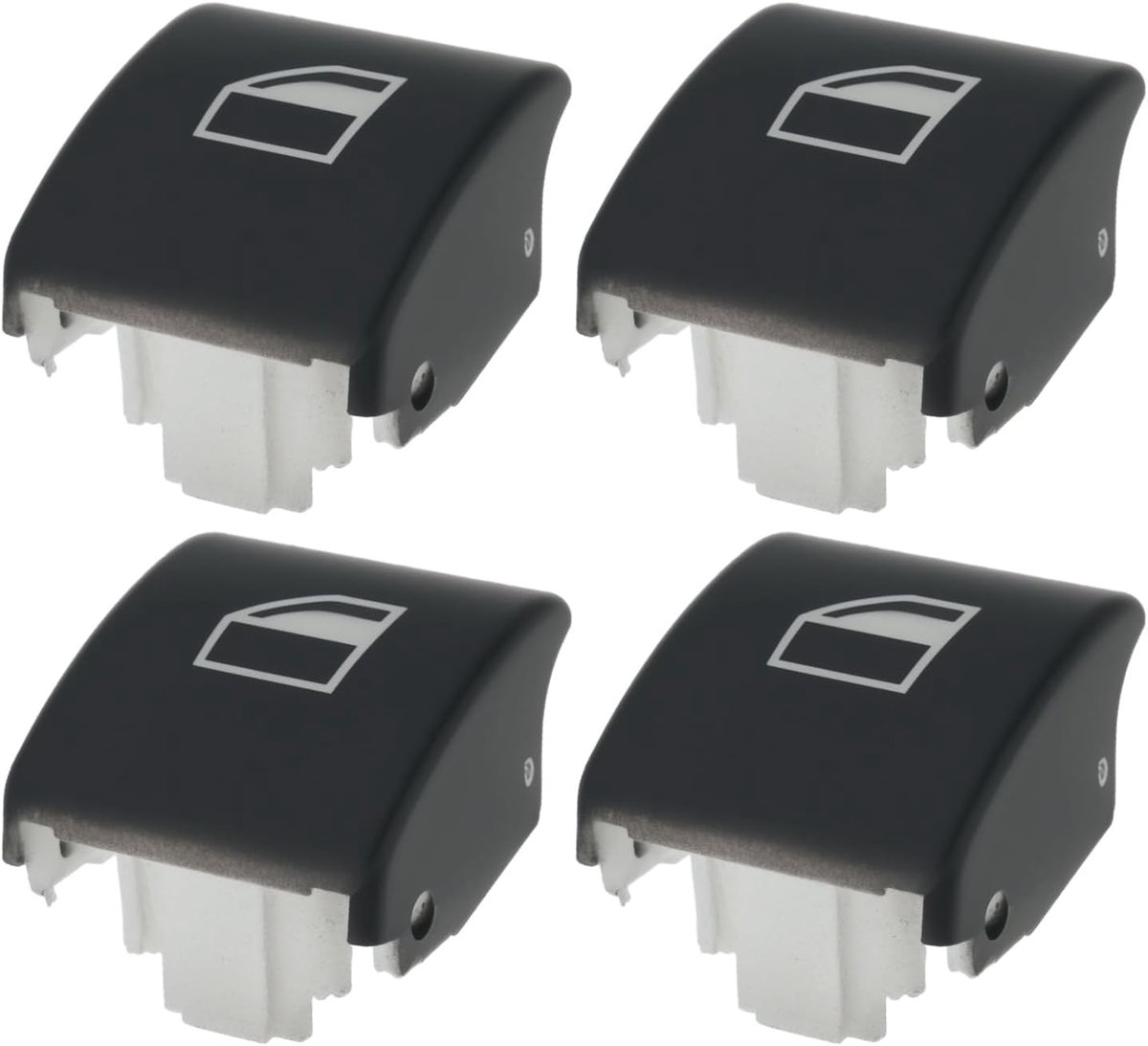 4 stuks autoruitbediening schakelaar knop vervangend onderdeel 61318381514 compatibel met BMW X5 E53 compatibel met BMW 3 Serie E46 E90