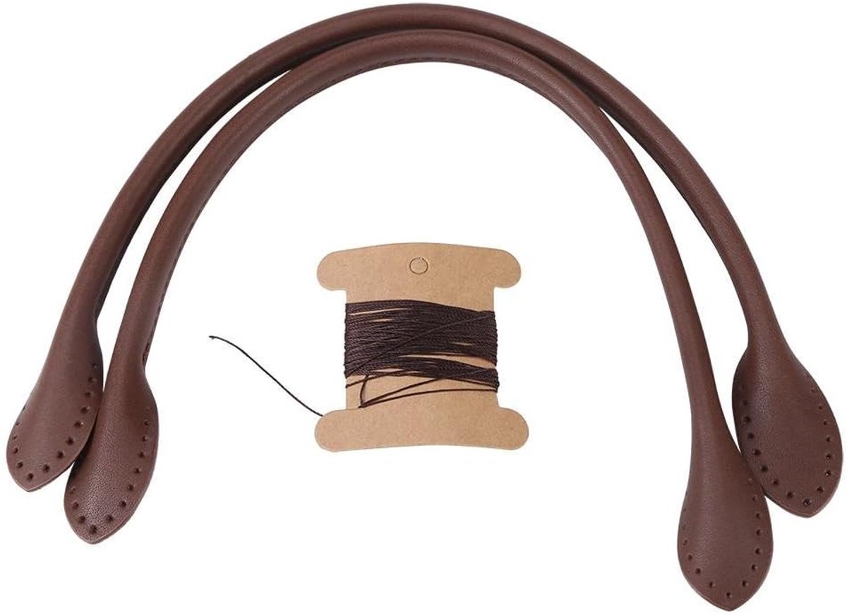 lederen tasgreep, handtasriem doe-het-zelf accessoires voor dames handtassen bruin