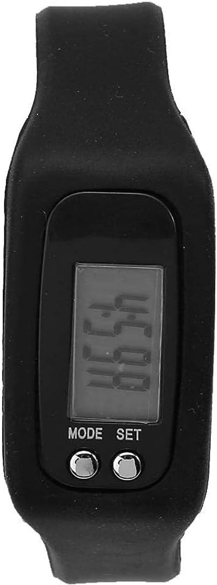 stappenteller armband, slimme armband horloge calorieteller stappenteller sport fitness tracker (zwart) outdoor horloge