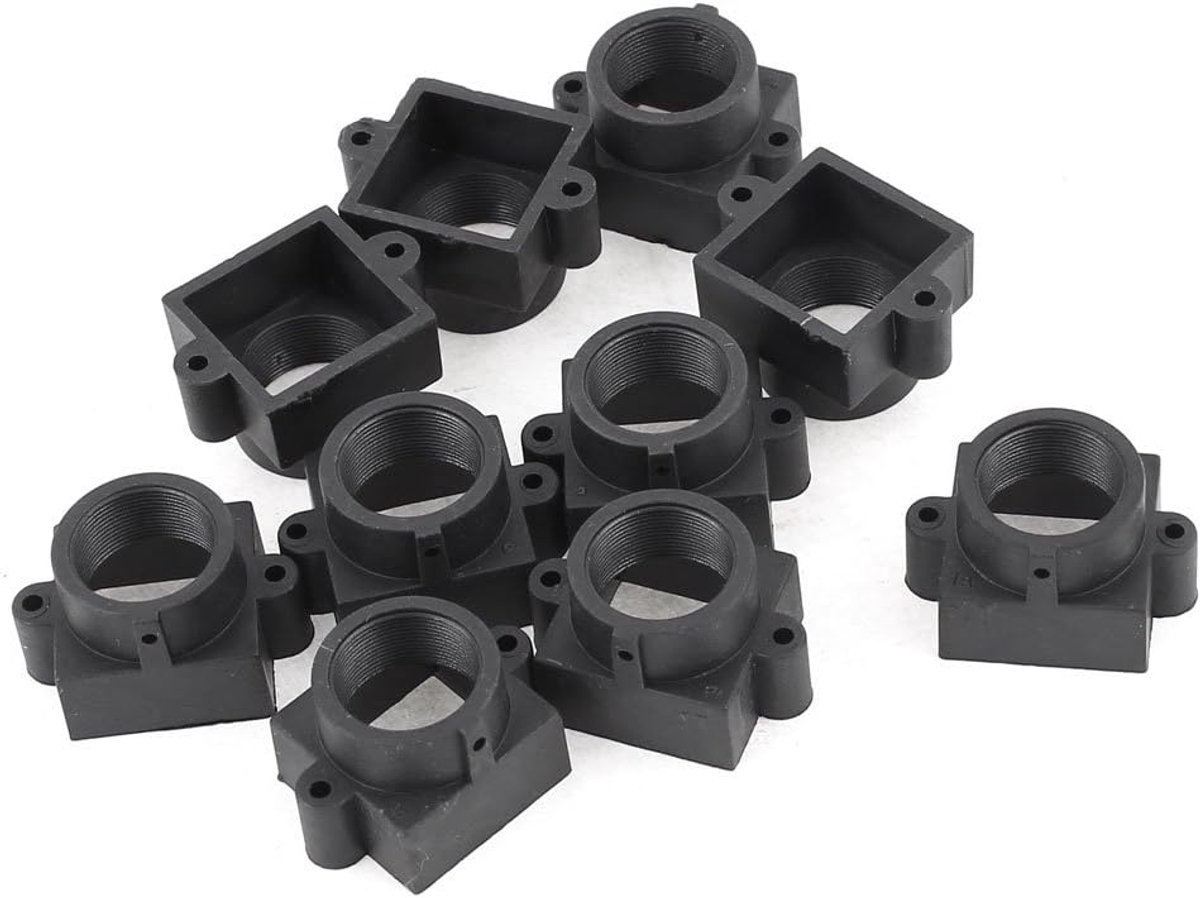 10 Stks S Mount M12 Board Lens Houder 20mm Schroef afstand Zwart voor CCTV Camera