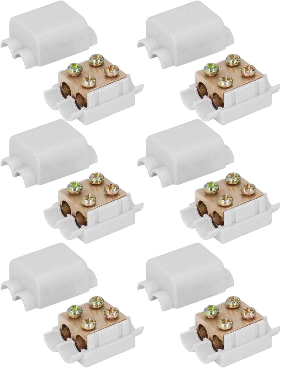 6PCS ZK1216 Draad Splitter Connector 1000V 100A High Power M3 Draad Sleuven Ontwerp Geleider No Break Quick Connectors voor 2.5-16mm² Elektrische Draad Aansluiting