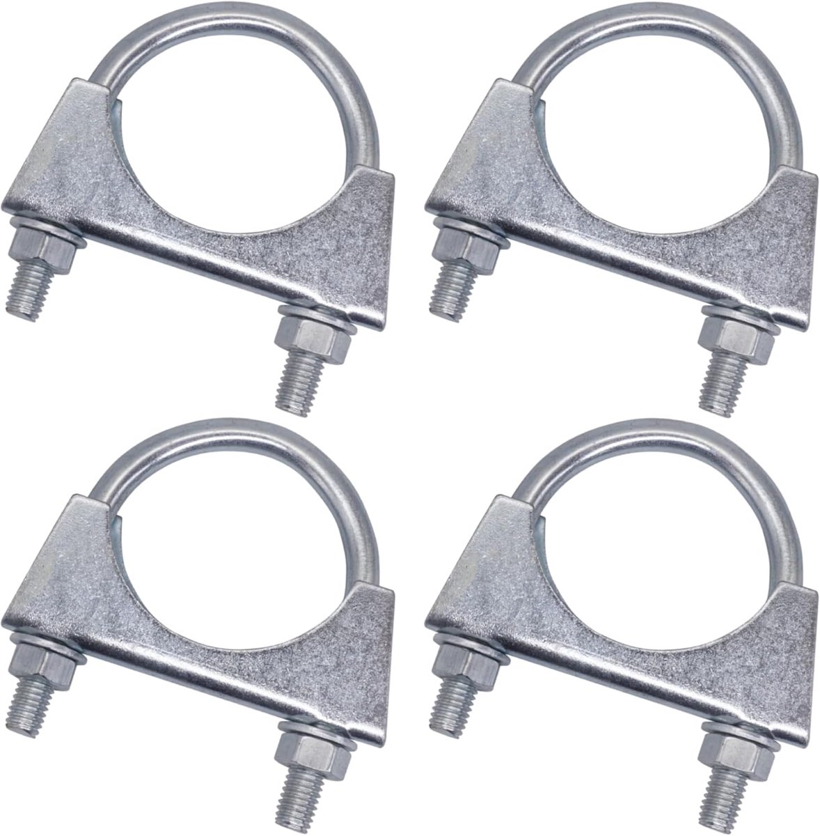 (4 stuks) Buisklemmetjes voor buisonderdelen met een diameter van 45 mm, U-boutband, gegalvaniseerde buisbevestigingen