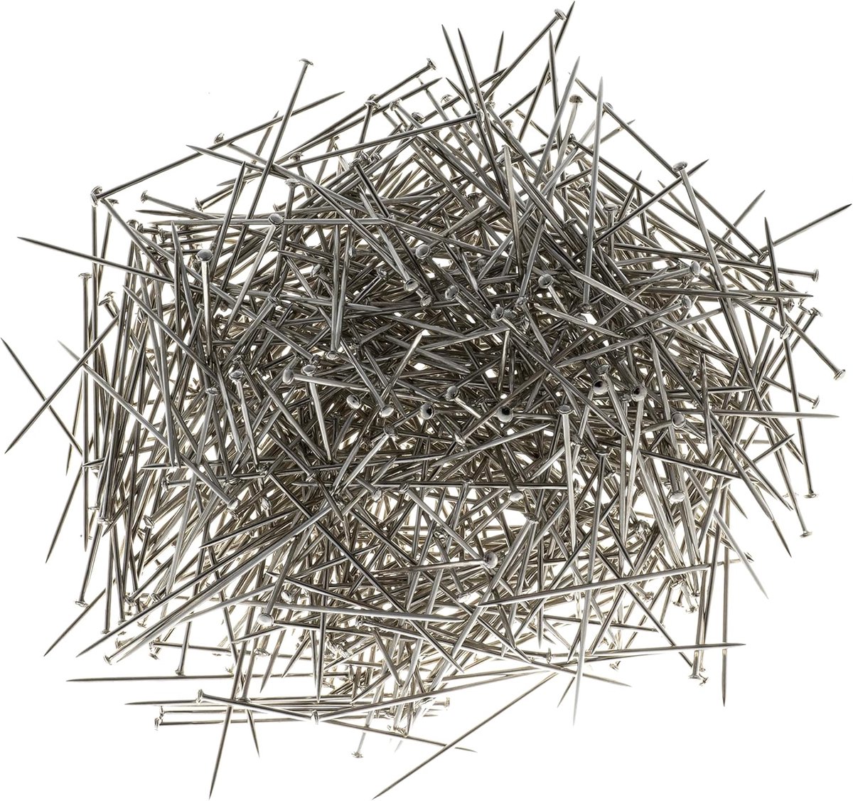 - C65506-50g universele naalden klassieke spelden - lengte: 30 mm - ca. 550 stuks - van metaal - voor naaien, korte, kleermakerij, zomen, kleding, stoffen, broeken, confectie