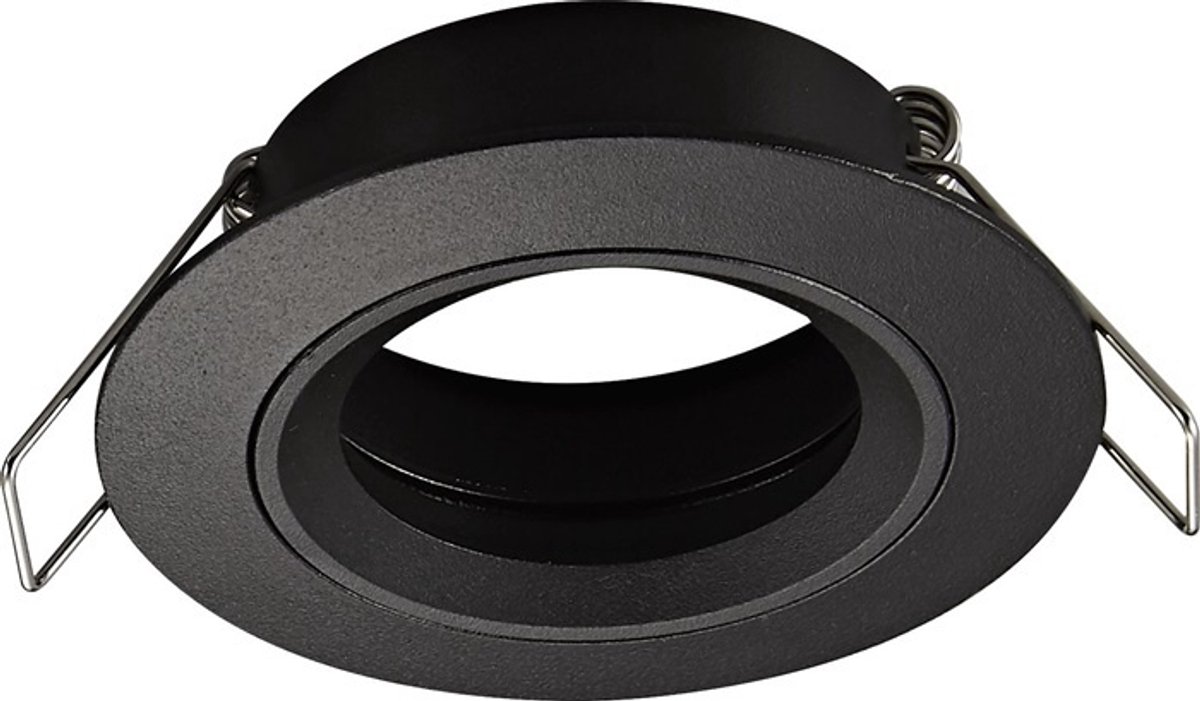 Saturn inbouwspot GU10, aluminium mat wit, diameter 80mm, vast (niet richtbaar), lamp niet inbegrepen, IP20