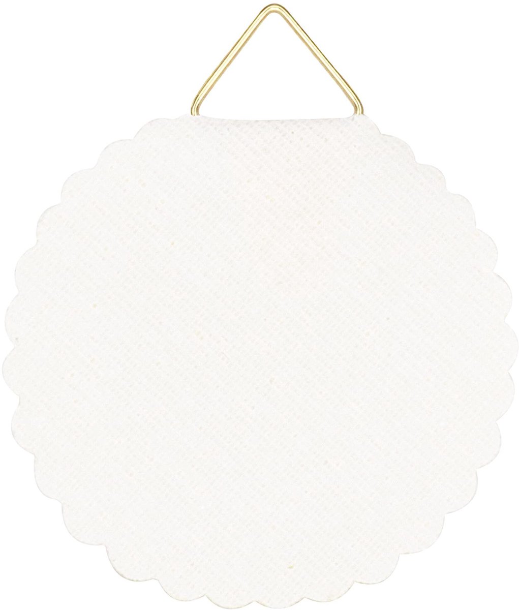 Dailygoods- Fotohaken Zelfklevend - Ophanghaken Papier - Metalen Oog - 10 Stuks - Ø 40 mm - Huidvriendelijk en Niet Giftig