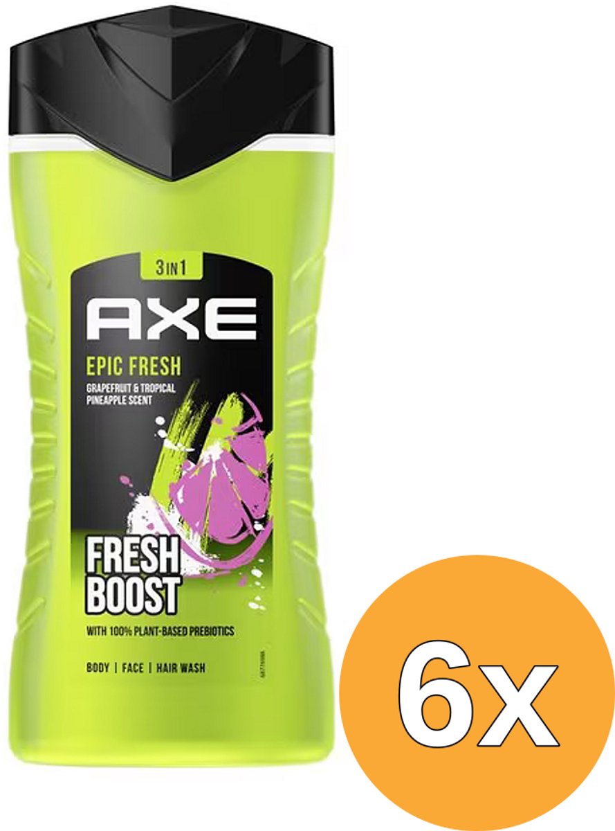 6x Axe Showergel Epic Fresh (250 ml)