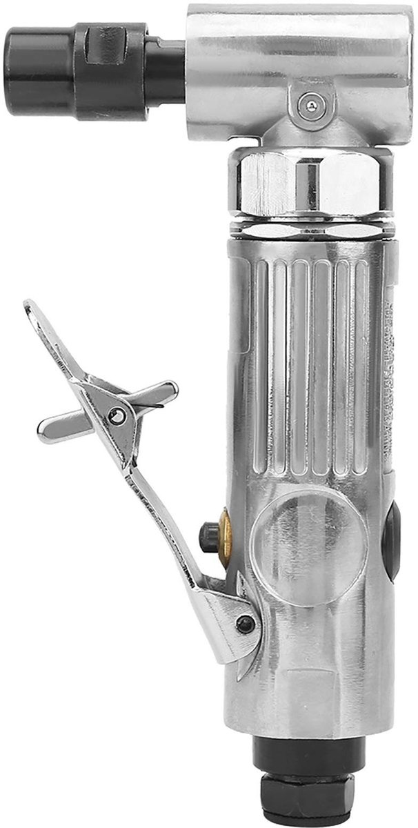 Dailygoods- Stiftslijper 75 Mm - Pneumatische Slijpmachine - Slijpschijf 2 Inch - Verstelbare Chuck 3,18/6,35 Mm - Hoge Rotatiesnelheid 2000 Tpm - Geschikt voor Slijpen en Ontbramen