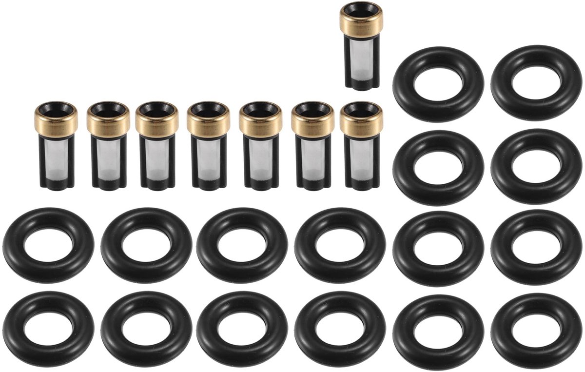 Dailygoods - Brandstofinjectie-O-ring - auto-O-ring reparatieset - voor Corvette 1992-1996 NBR rubber zwart - 8 sets