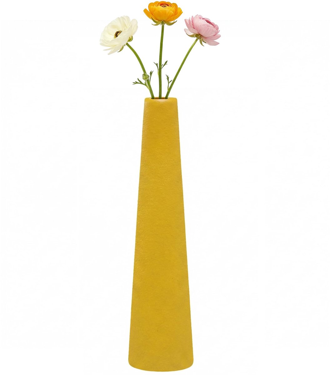Vaas, conische kleine bloemvaas, handgemaakte enkele stengelvazen, decoratieve bloem centraal voor thuis, bruiloft, kantoor, tafel