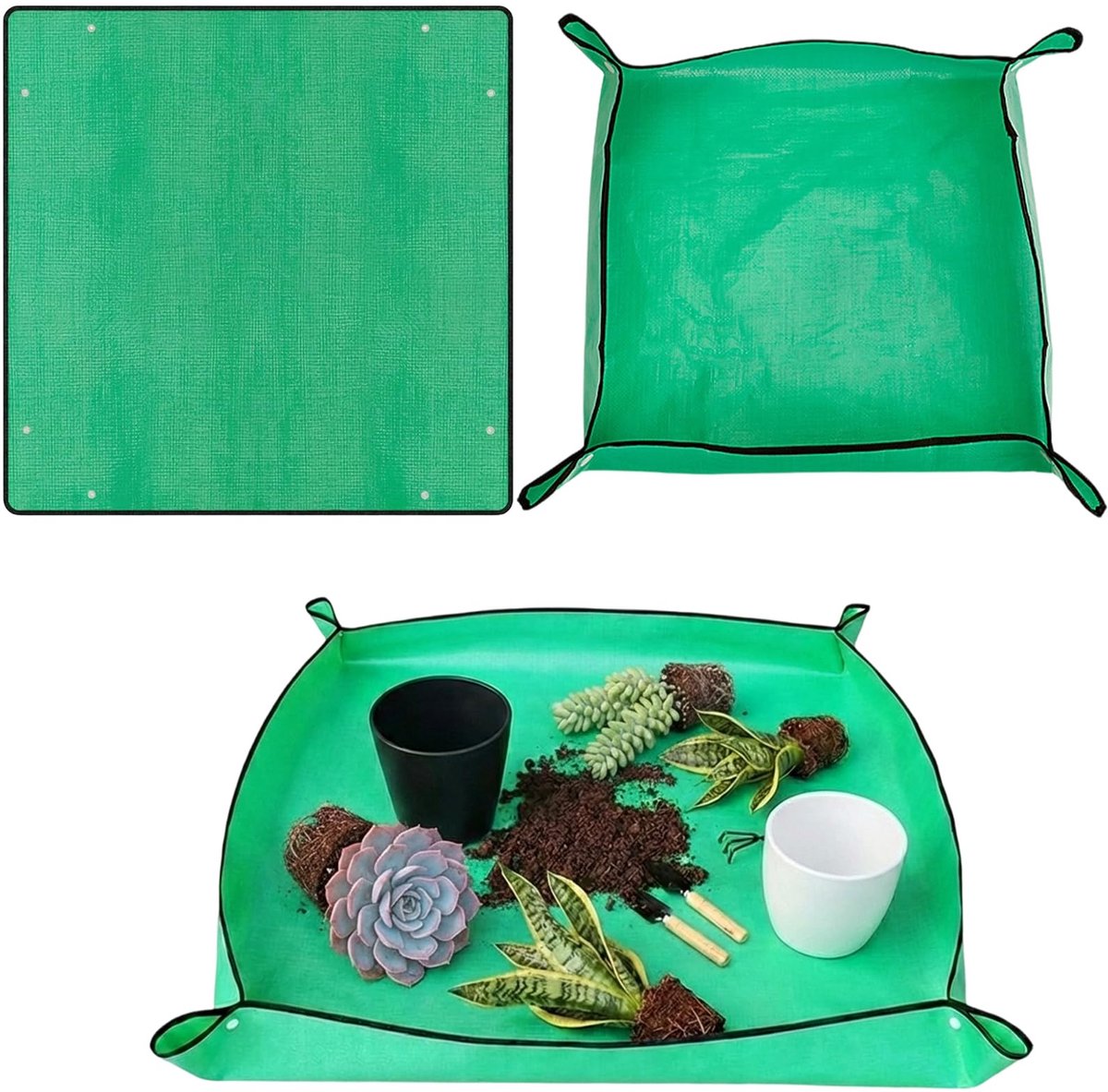 Plantenpot planten voor operatie mat, 100* 100 cm waterdichte verplantingsmat, bloementuinieren verplanten tuinbouw pad, tuinieren potgrond voor binnen buiten tuin plantenverzorging