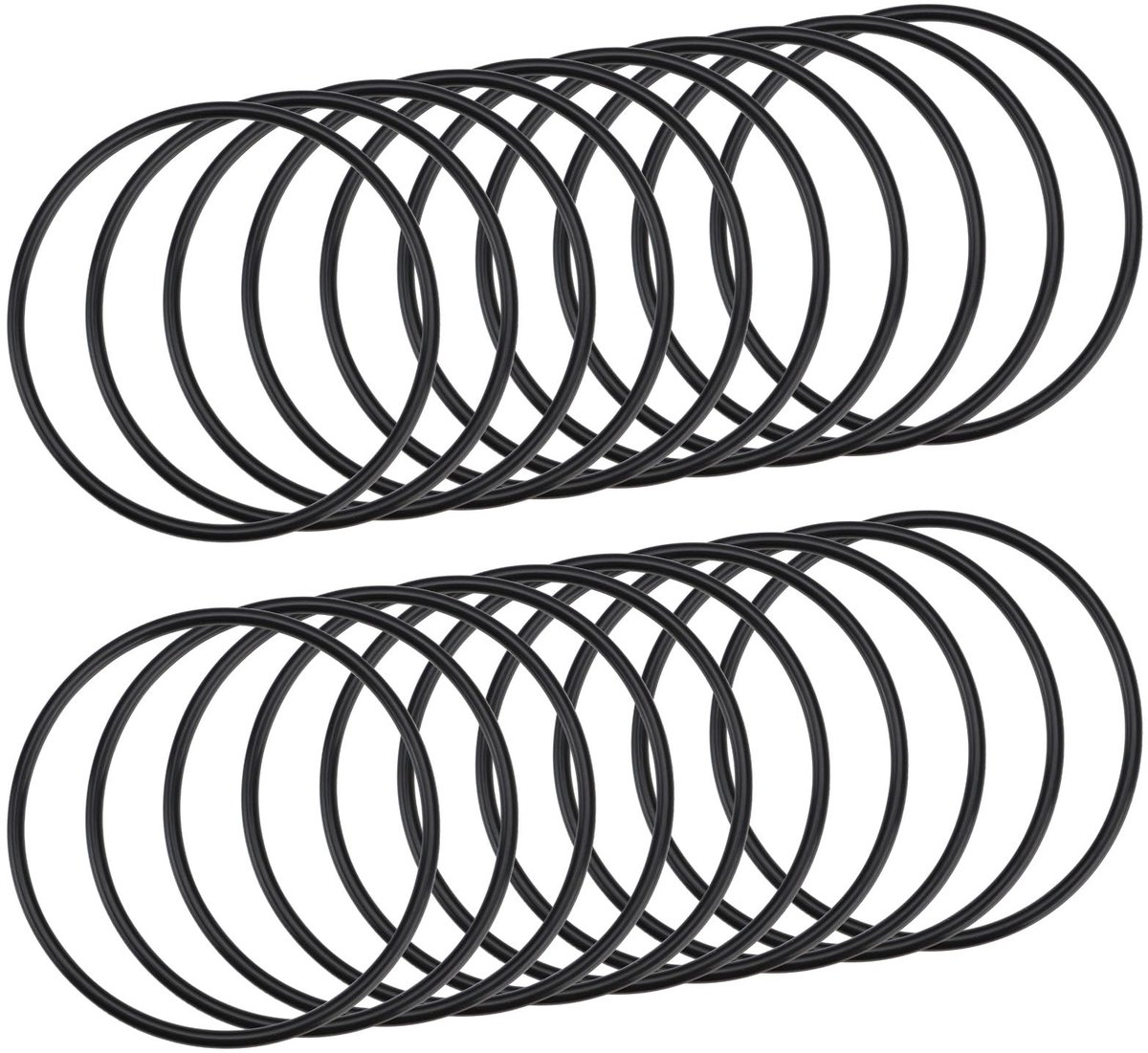 O-ringen 76mm OD 70mm ID 3mm Breedte Metrische Afdichting Pakking voor Kraan Sanitair Automotive Machine Sanitair Reparatie Zwart