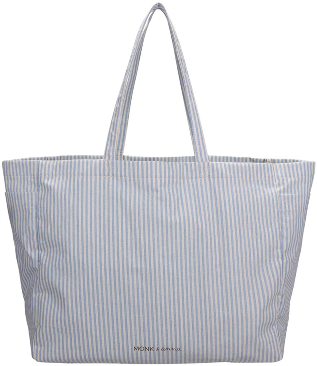 Monk and Anna - Kyodaina Big Shopper | Stripes | Cloud - 48x20x40 cm