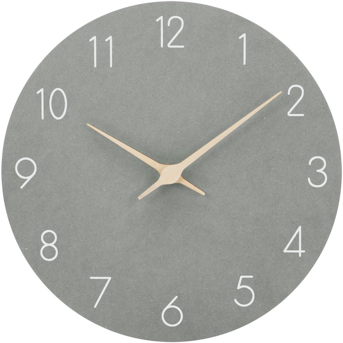SnelShoppen - Moderne Houten Wandklok 12" - Stille Quartz Klok - Makkelijk Afleesbaar - Vintage MDF - Grijs/Wit - Voor Woonkamer, Keuken, Slaapkamer,