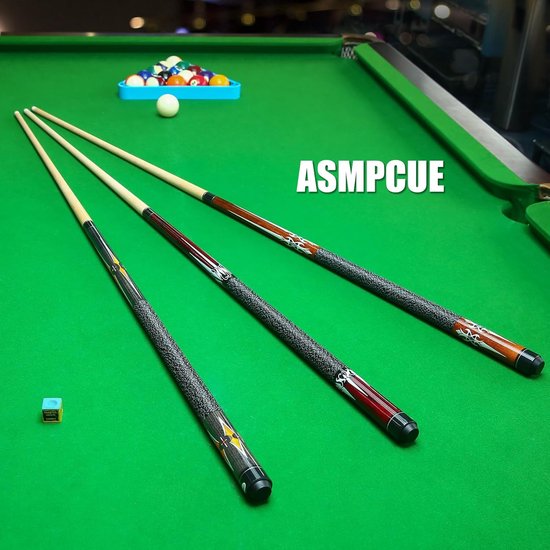 Biljartkeu - Poolstick - Biljart Spelen - Canadees Esdoornhout - 58 Inch - Bruin — afbeelding 4