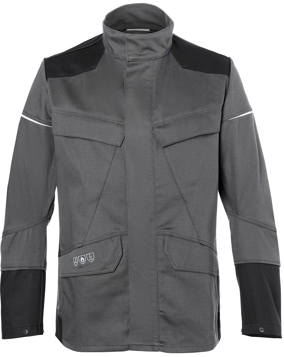 KUBLER PROTECTIQ WELDING 13978515 Las Werkjas HEREN Veiligheidsjas Antraciet Zwart - Vlamvertragend - Antistatisch