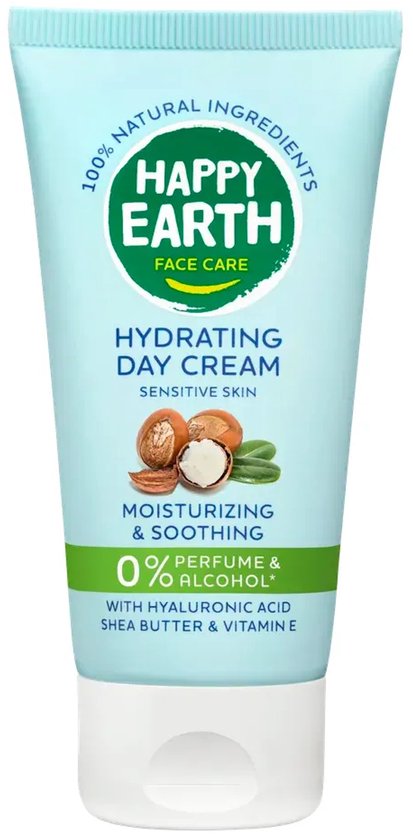 Happy Earth 100% Natuurlijke Hydraterende Dagcrème - 50 ml