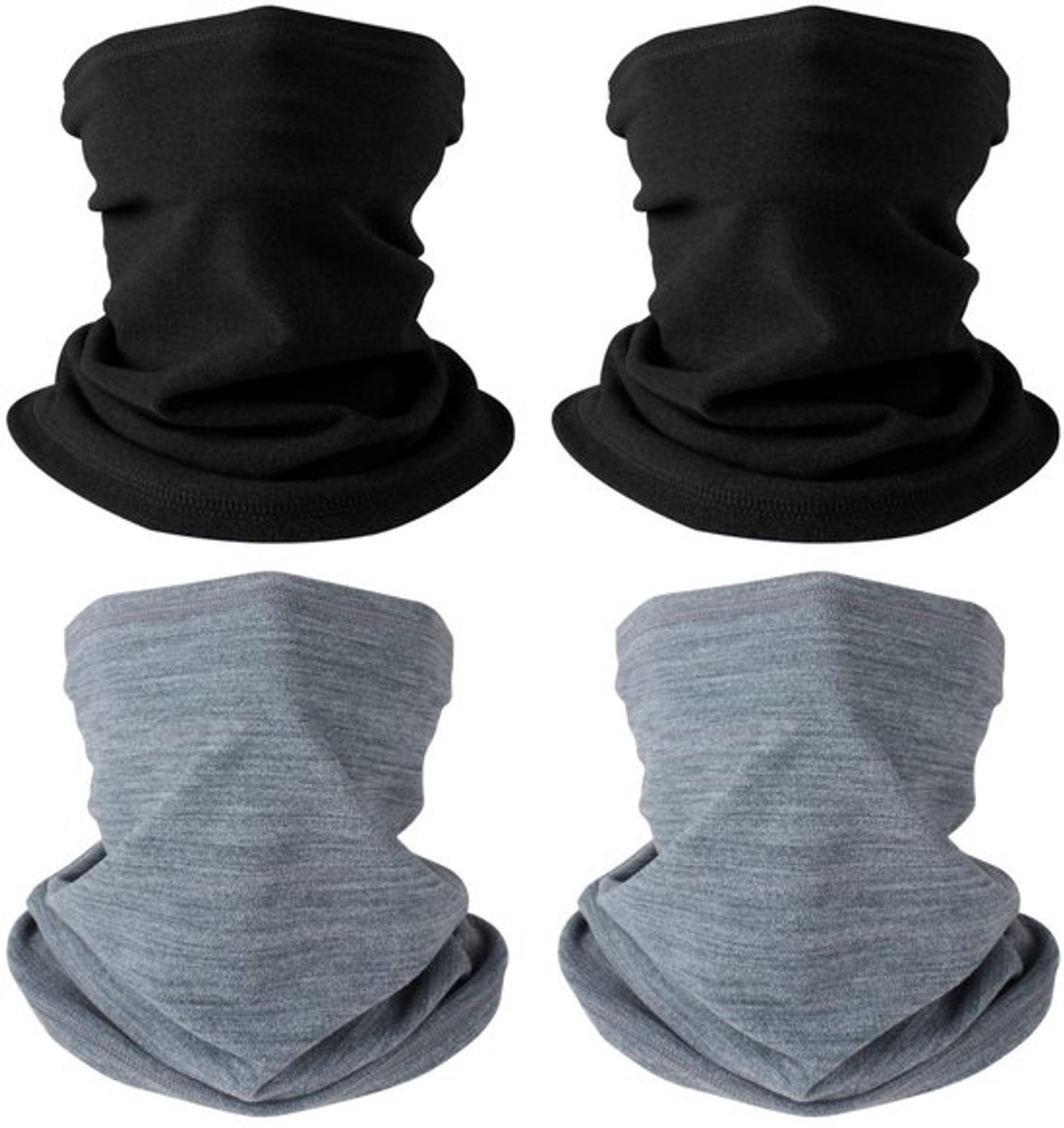 By shayne Zachte fleece Winterlussjaal Winddicht Zwart
