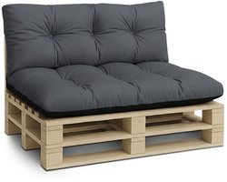 Palletkussens Outdoor Kussen Zitkussen 120x80 cm - Kussens voor pallets Euopallets palletbank en palletmeubels palletkussens 120 x 80 Grafiet