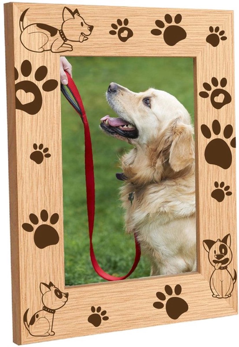 Store_8 - Houten Fotolijst - Gegraveerd Houten Frame - Natuurlijk