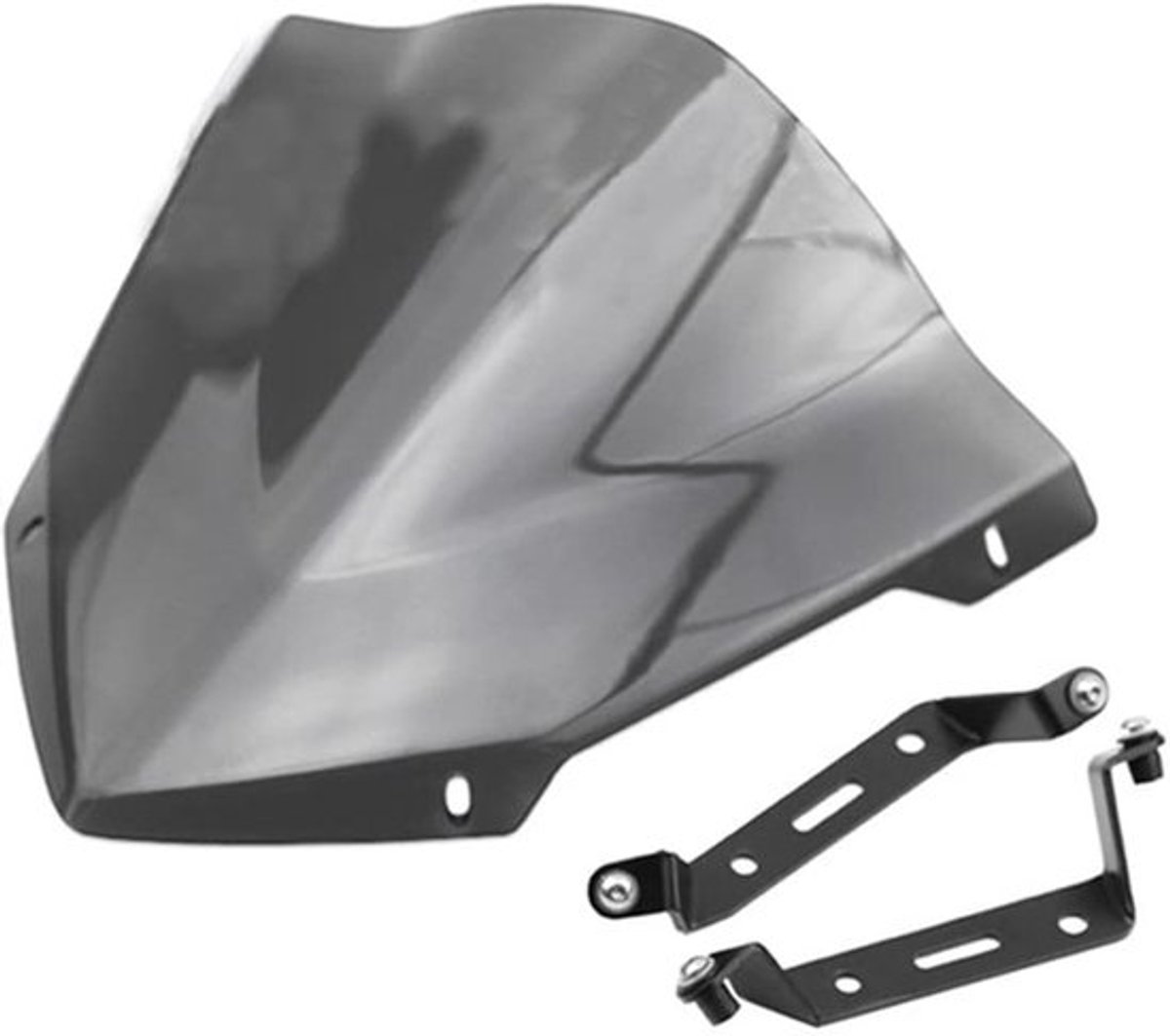 Store_7 - Motorfiets Windscherm - Lichtgrijs - Gemodificeerd - PVC