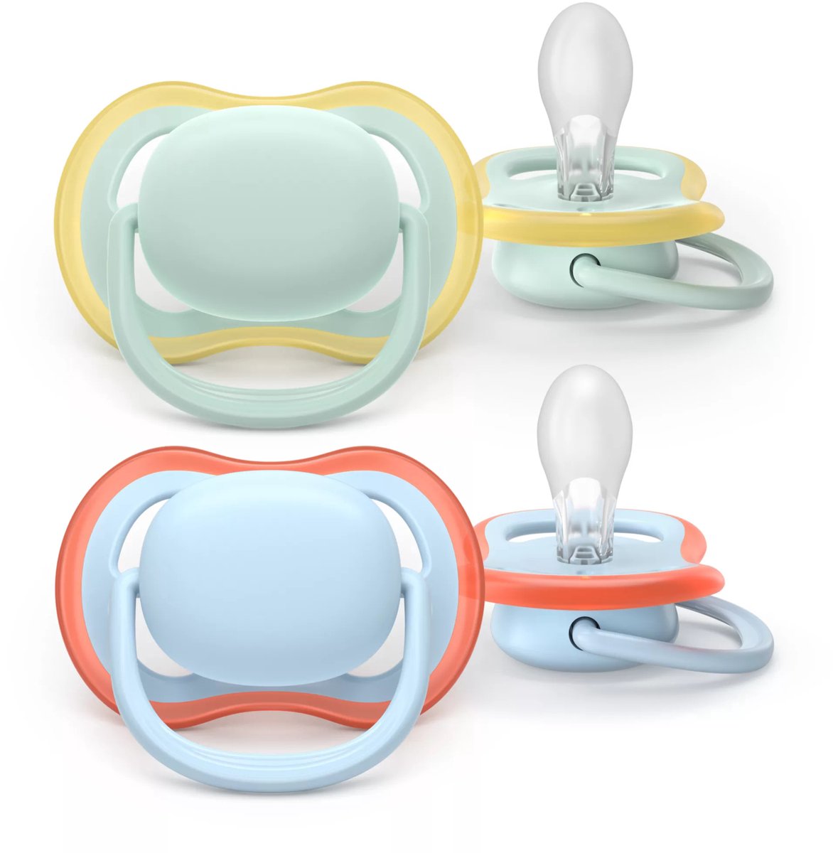 Merkloze Orthodontische Baby Speen 2 Stuks | 0-6 Maanden