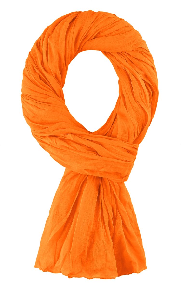 DU FOULARD - Cheche, sjaal, premium kalk - 100% katoen - afmetingen 200 x 110 cm - sjaal voor dames en heren - meer dan 50 effen kleuren