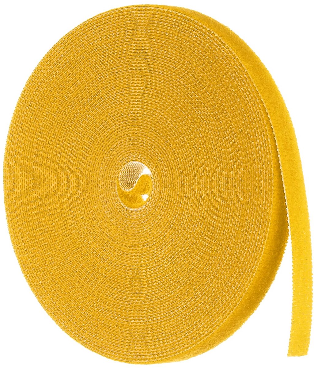 Plantlint voor tuinplanten, 100 cm, herbruikbaar, nylon, voor tuinieren, thuis en op kantoor, geel