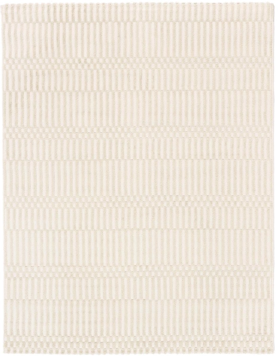 Vloerkleed, Moderne, 240 x 340 cm, Rechthoekig, Middelpolig, Woonkamer, Slaapkamer, Alleen chemisch reinigen, oeko_tex_100, Off Wit