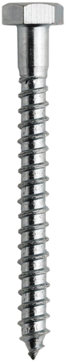 Zeskant Houtschroeven 8x100 mm - Gegalvaniseerd Staal - Pakket 25 Stuks - Breed Toepasbaar
