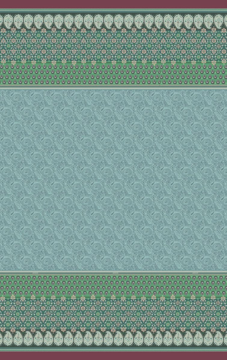 Sprei, katoen, groen, 220x255