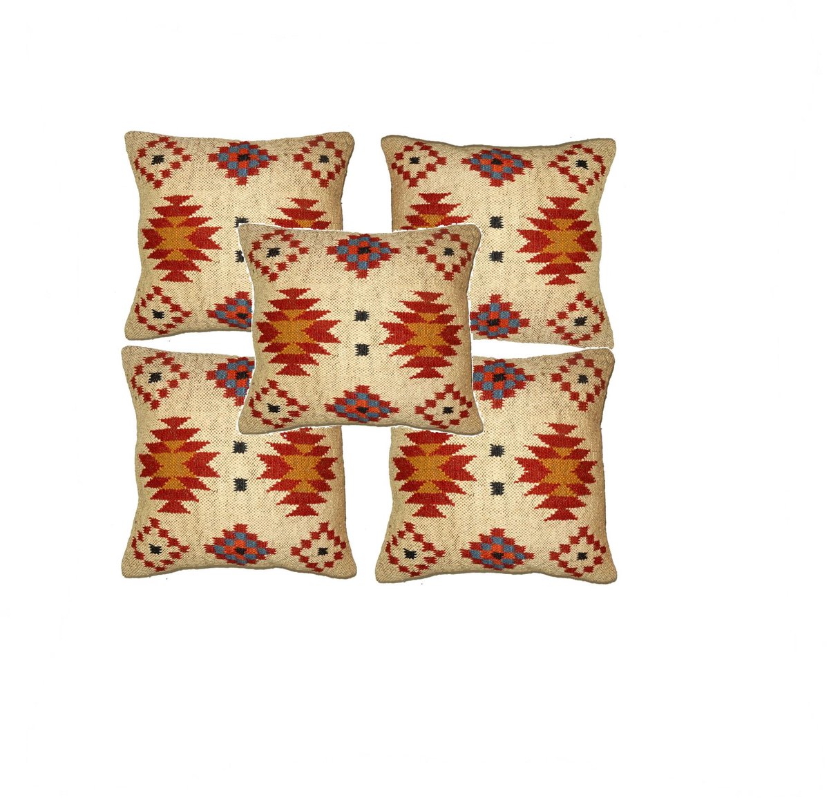 Kussenhoes Vinatge handgeweven pillenhoes 45 x 45 cm kelim kussenslopen decoratieve kussenslopen Boho bank decor kussensloop (5)