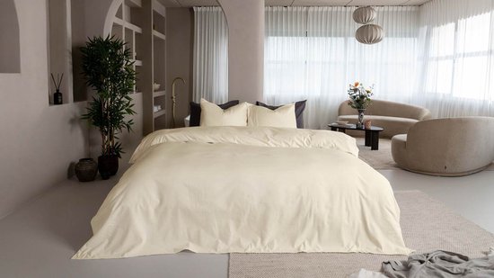 Kayori Showa Dekbedovertrek Flanel - 140x200-220 + 1 sloop - Eenpersoons - Offwhite van Kayori — afbeelding 2