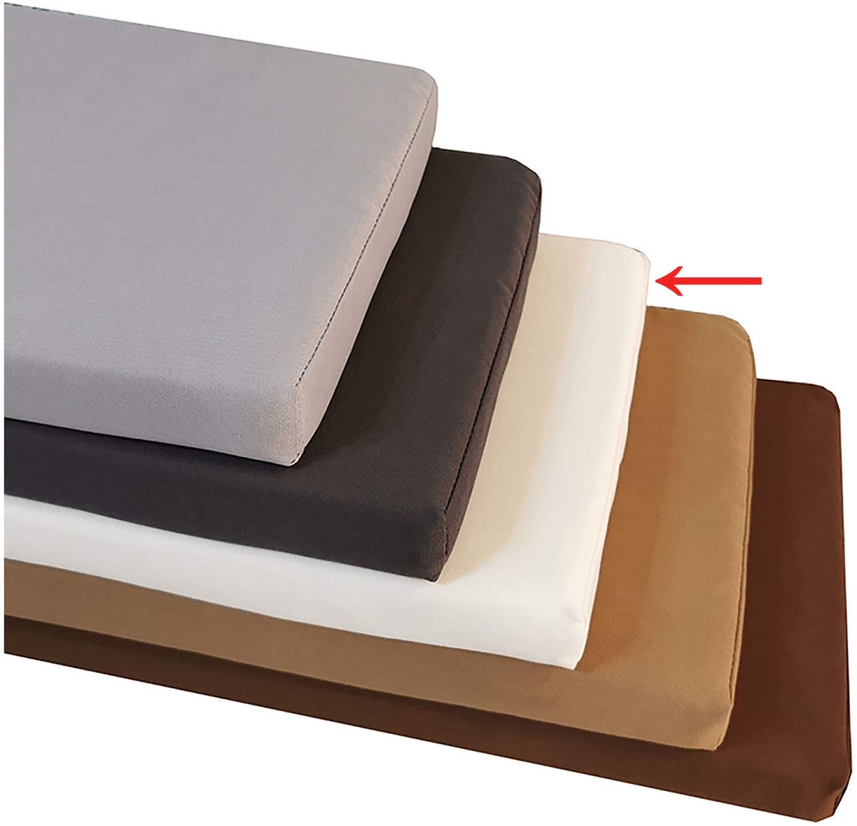 Bank Patio Pad Tuin Bank Kussens, pallet kussens Zitkussen Withties, Indoor Outdoor Tatami Vloerkussen Voor Patio Keuken Banken Waterbestendig Materiaal-Rijst Wit 200*35*5cm (79*14*2"
