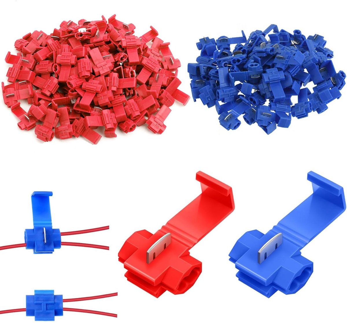 Dailygoods - Aftakverbinders voor Kabels (130 Stuks)