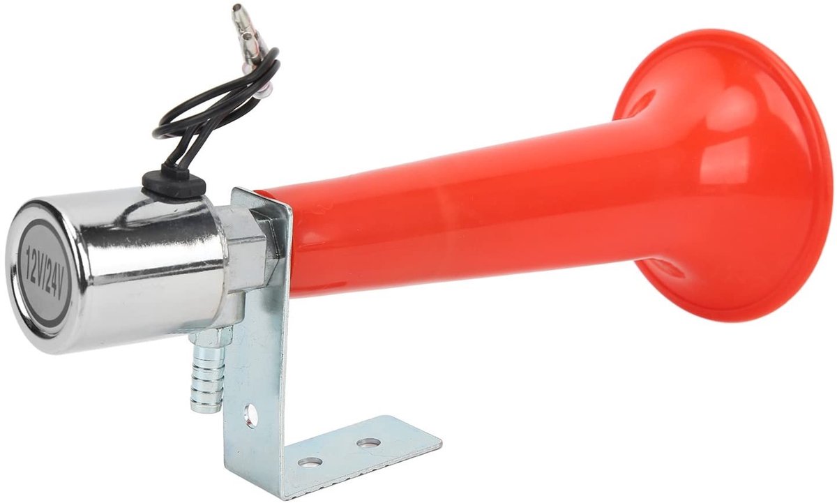 Dailygoods- Luchthoorn 180dB - Weerbestendig - Roestvrij Staal - Eenvoudig te Installeren - Breed Gebruik - Voor Vrachtwagens/Motorfietsen - Toeter