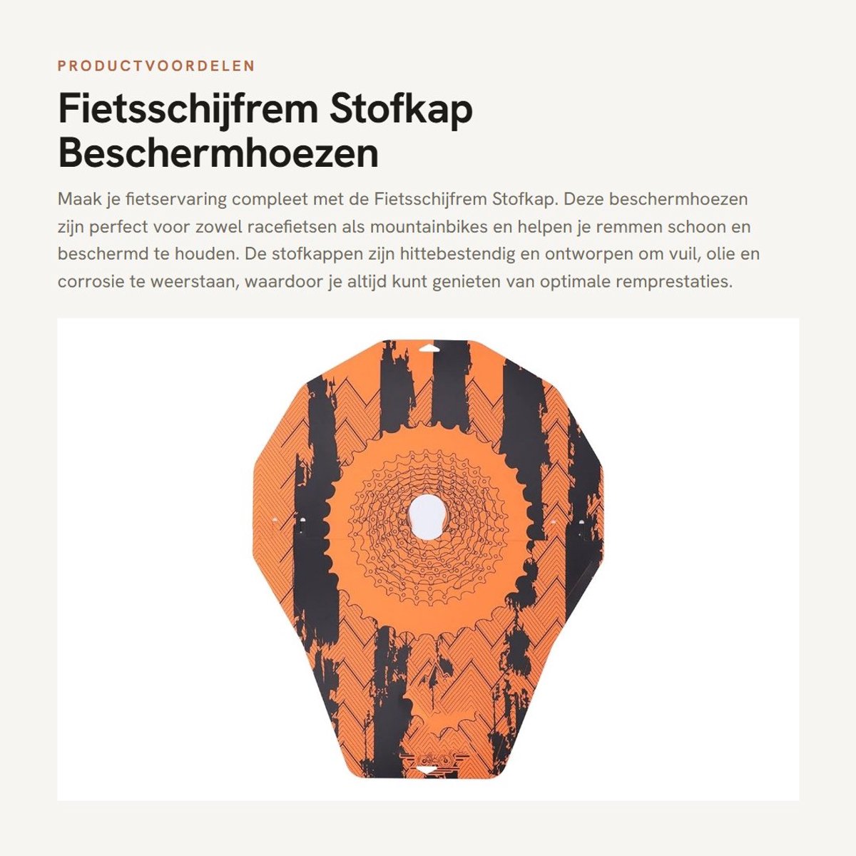 Dailygoods- Fietsschijfrem Stofkap - Hittebestendig - Beschermt tegen Olievlekken - Geschikt voor Race- en Mountainbikes - Lichtgewicht - Deflectorsleuf Ontwerp - Remhoes